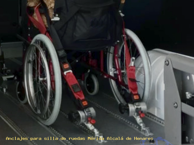 Anclajes silla de ruedas Mérida Alcalá de Henares